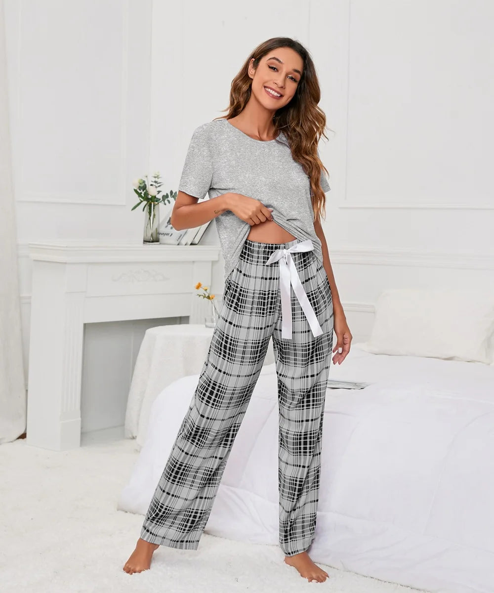 Pantalon Pyjama à Carreau Femme