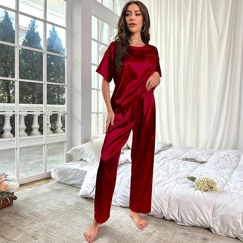 Pyjama Femme Hiver Rouge