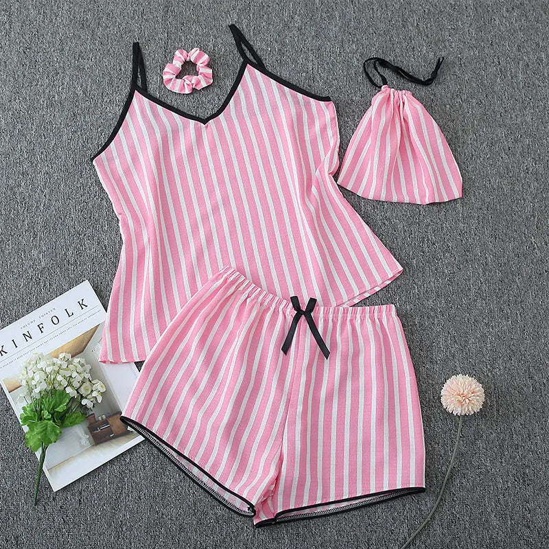 Pyjama Rayé Rose