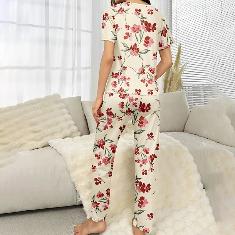 Pyjama Motifs à Fleurs