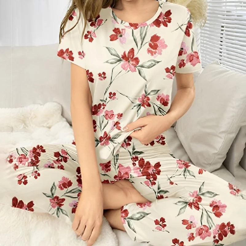 Pyjama Motifs à Fleurs