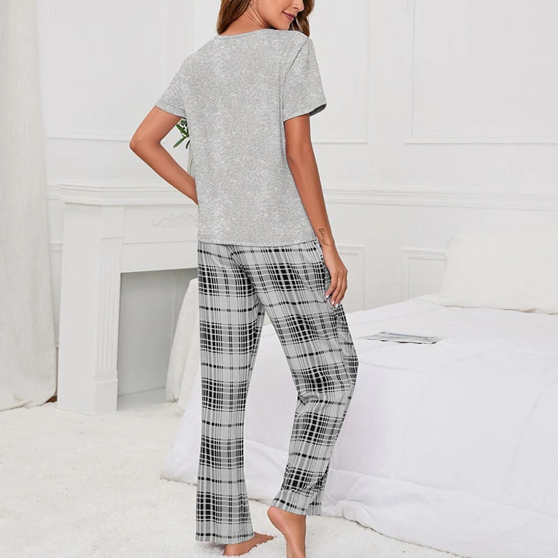 Pantalon de Pyjama à Carreau pour Femme