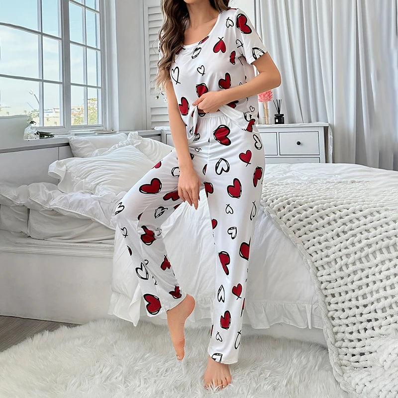 pyjama-blanc-et-rouge