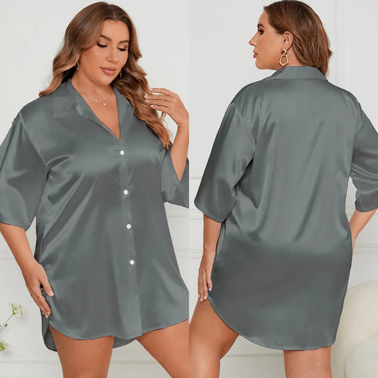 Chemise de nuit grande taille