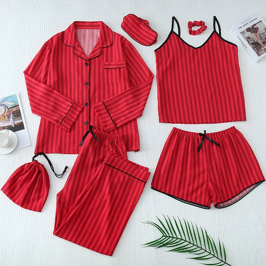 Pyjama Rayé Rouge