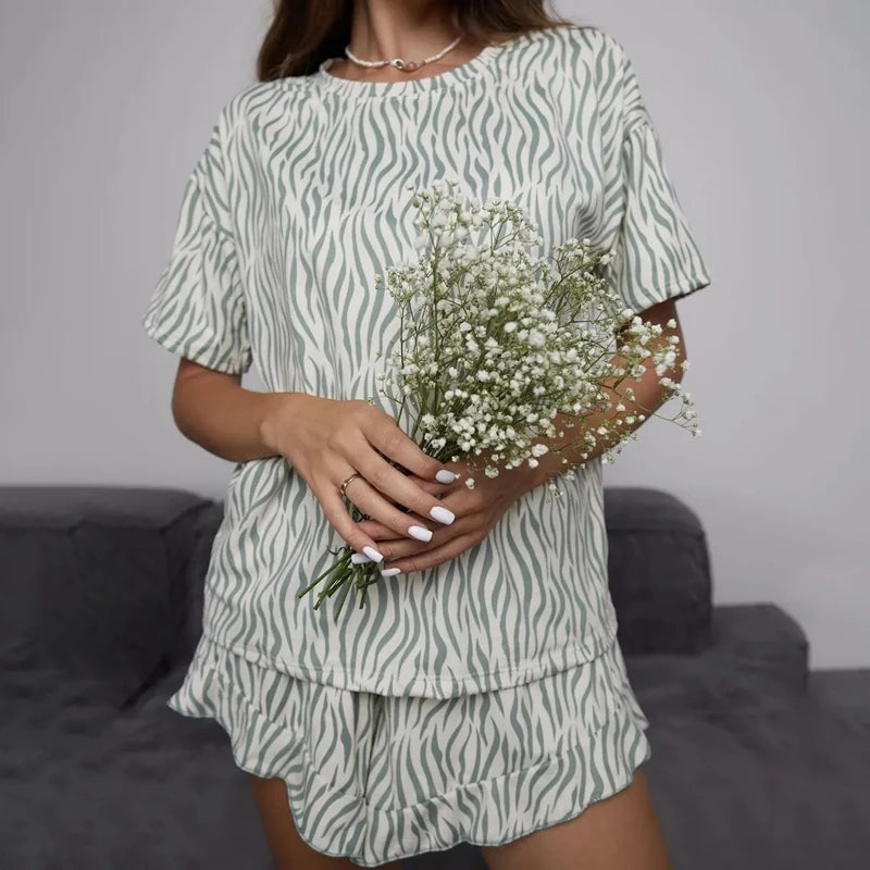 Pyjama Rayé Vert