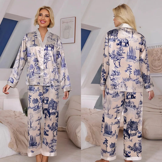 Pyjama femme hiver satin