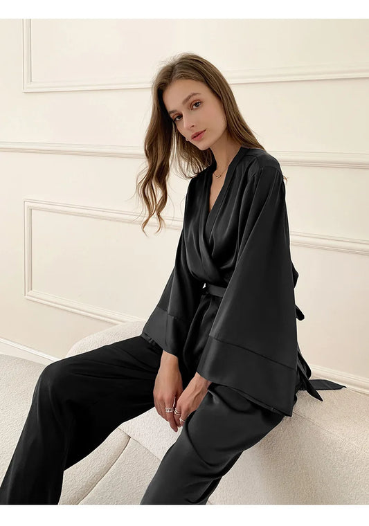 Pyjamas manches longues pour femme