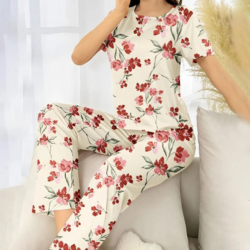 Pyjama Motifs à Fleurs