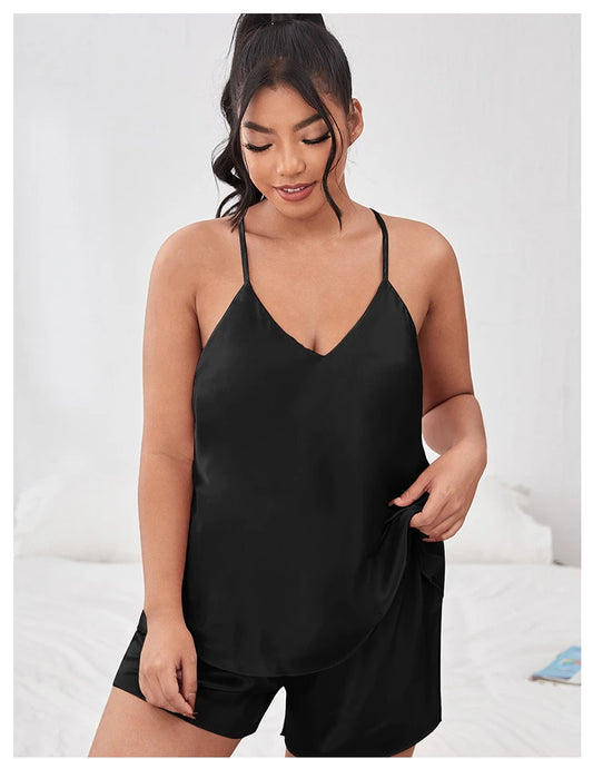 pyjama grande taille satin