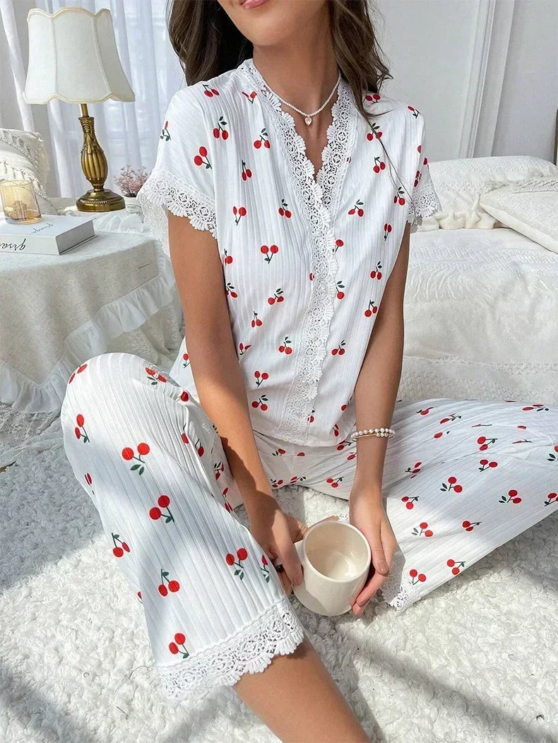 Pantalon de Pyjama Cerise