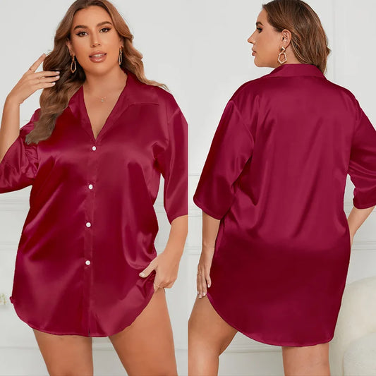 Chemise de Nuit Grande Taille Longue