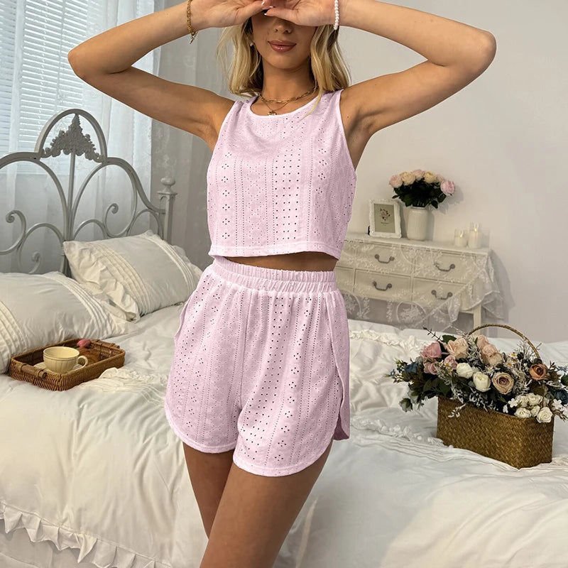 Pyjama Rose d'Été