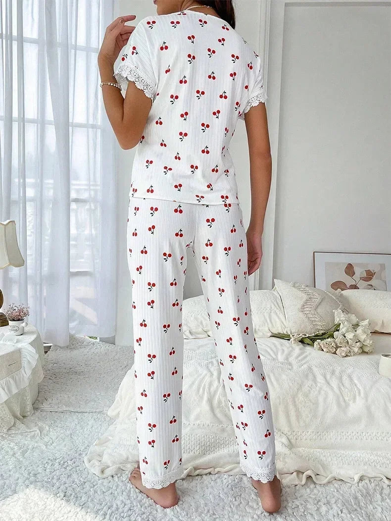 Pantalon de Pyjama Cerise