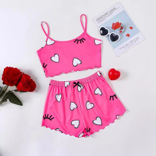 pyjama pour femme short crop top