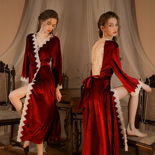 robe de nuit velour